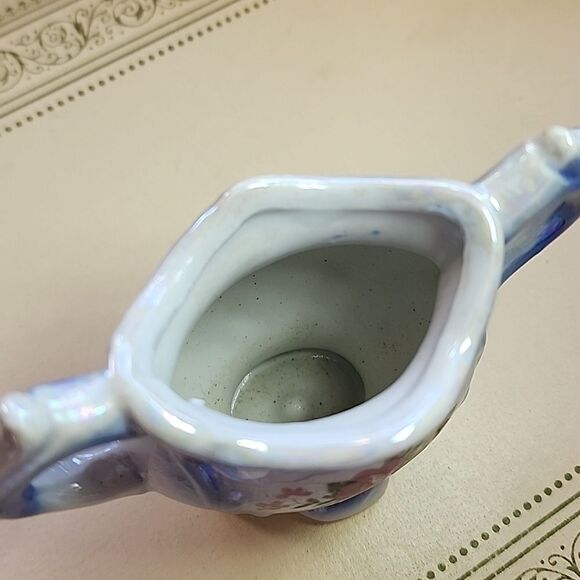 Vintage Mini Lusterware Bud Floral Vase - Picture 10 of 10